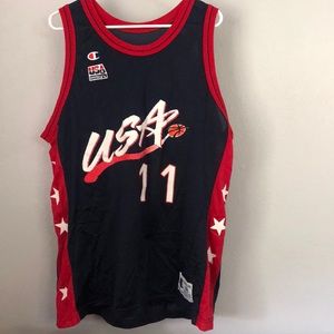 Champion vintage USA jersey. Karl Malone